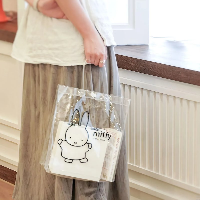 MIFFY授权 -米飞兔透明提袋(小) - 手提包/手提袋 - 塑料 透明