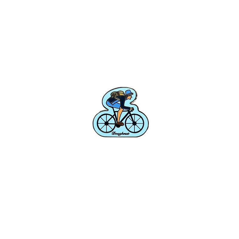 Doughnut品牌原创徽章-天蓝单车 - 徽章/别针 - 其他金属 红色