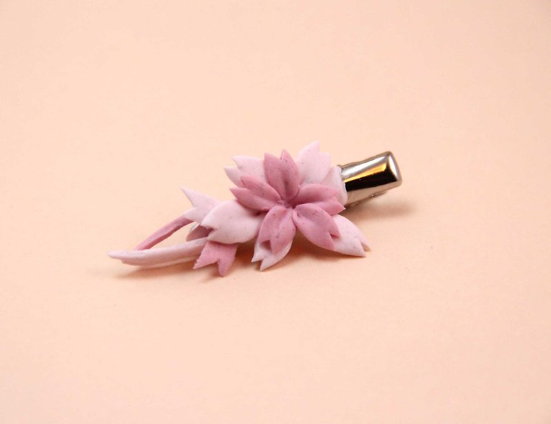 樱花发夹,和式系列, 手作小品 - 发饰 - 粘土 