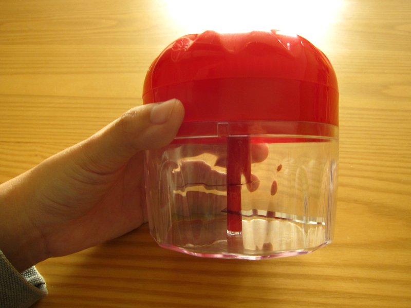 北欧红色塑料透明自转碎粒机 - 厨房用具 - 塑料 红色