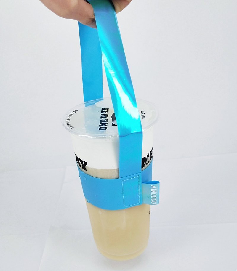 AM0000 品牌提袋- 独角兽蓝 - 随行杯提袋/水壶袋 - 防水材质 蓝色