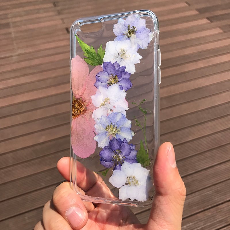 iPhone 6 手机壳 Dry Pressed Flowers Case 押花 干燥花 叶子 紫色压花 025 - 手机壳/手机套 - 植物．花 紫色