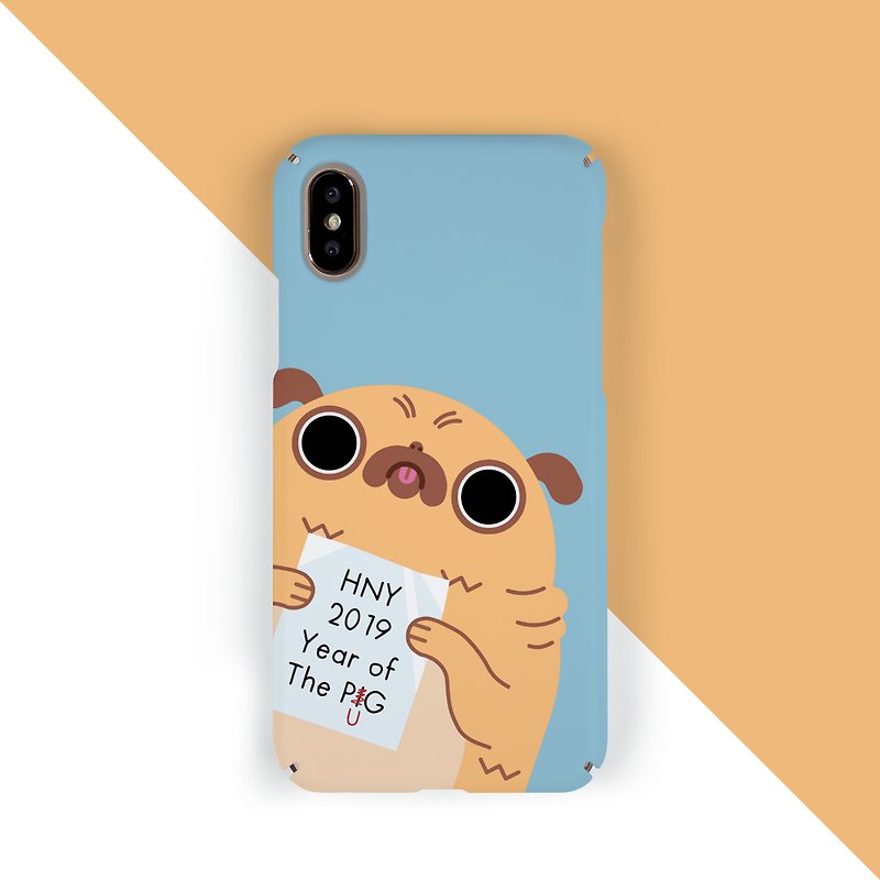 Year of the PUG ( PIG) Phone case - 手机壳/手机套 - 塑料 多色