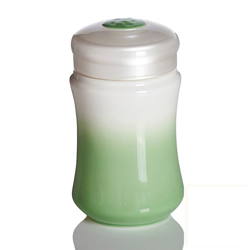 干唐轩活瓷-微笑曲线随身杯 / 小 / 单层 / 白果绿 - 水壶/水瓶 - 瓷 