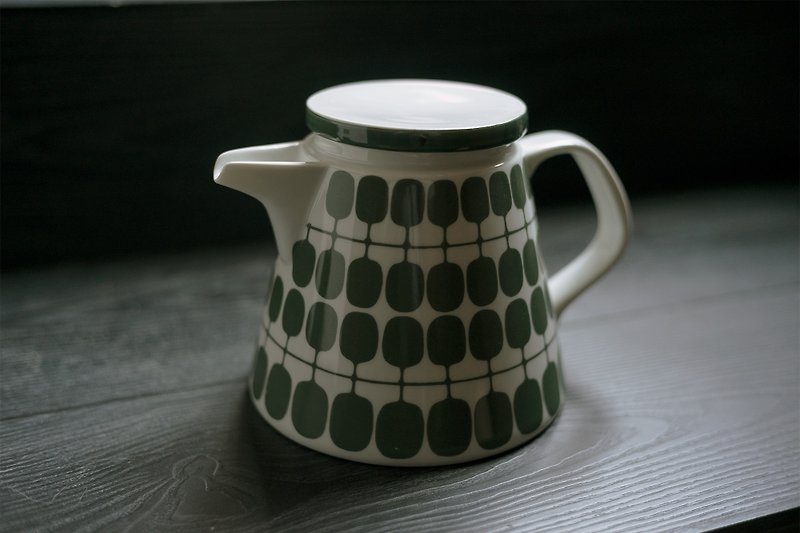 MelittaーOslo Green系列 古董绿叶大茶壶 / 水壶 / 咖啡冲煮 - 咖啡壶/周边 - 陶 绿色