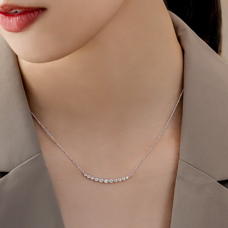 京华钻石 钻石项链 纯真 18K 共0.50克拉 轻珠宝 - 项链 - 钻石 