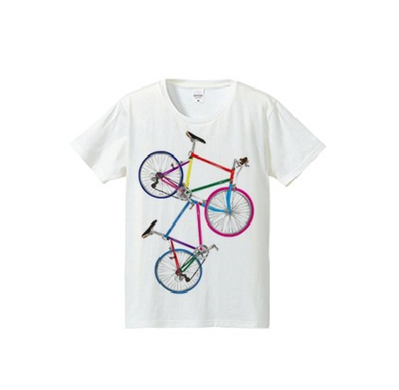 Color bicycle（4.7oz T-shirt） - 女装 T 恤 - 其他材质 白色