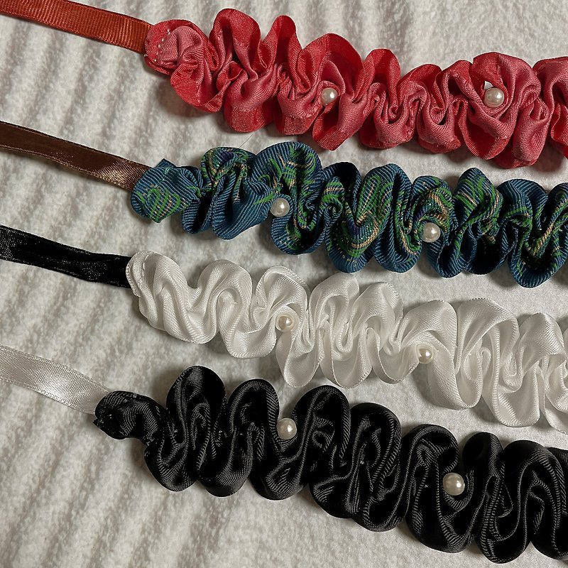 Satin Necklace | 缎带の曲奇饼宠物项链 - 衣/帽 - 聚酯纤维 
