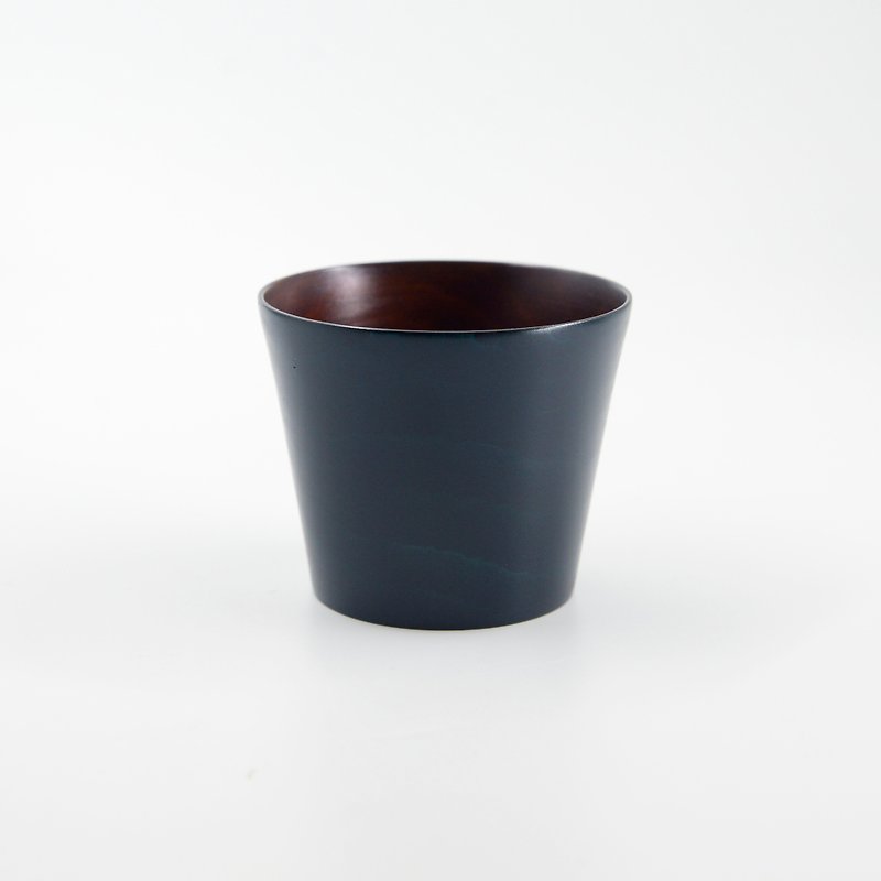 本色漆器 - 茶杯 - 杯子 - 木头 蓝色