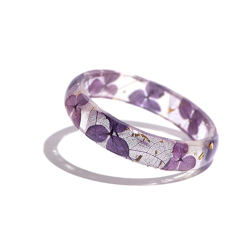 设计师系列【葡萄酒杯】- Cloris Gift永绽花手镯 - 手链/手环 - 植物．花 紫色