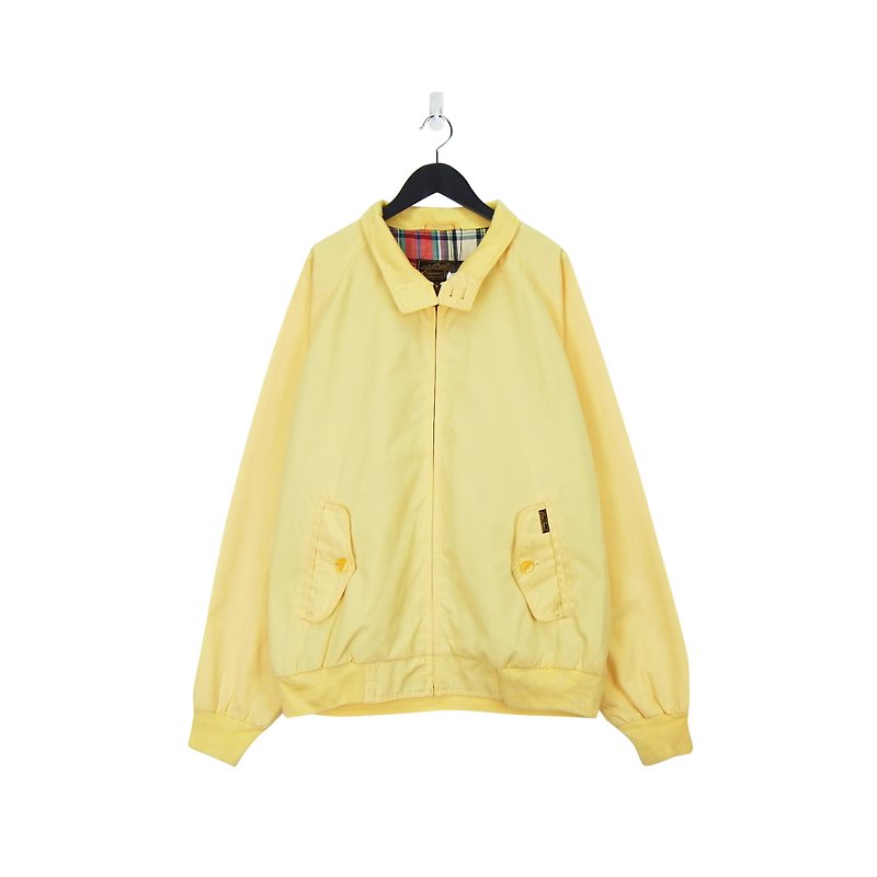 A·PRANK :DOLLY :: 品牌L.L.Bean鹅黄色罗纹工作外套(L)(J803071) - 男装外套 - 棉．麻 黄色