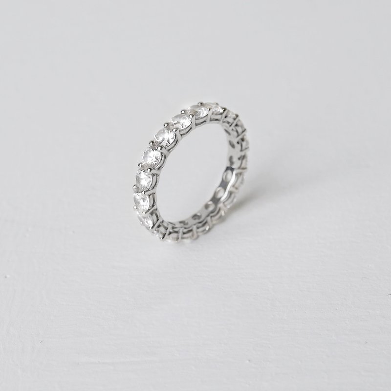 自带锋芒 Adamas Ring - 戒指 - 纯银 白色