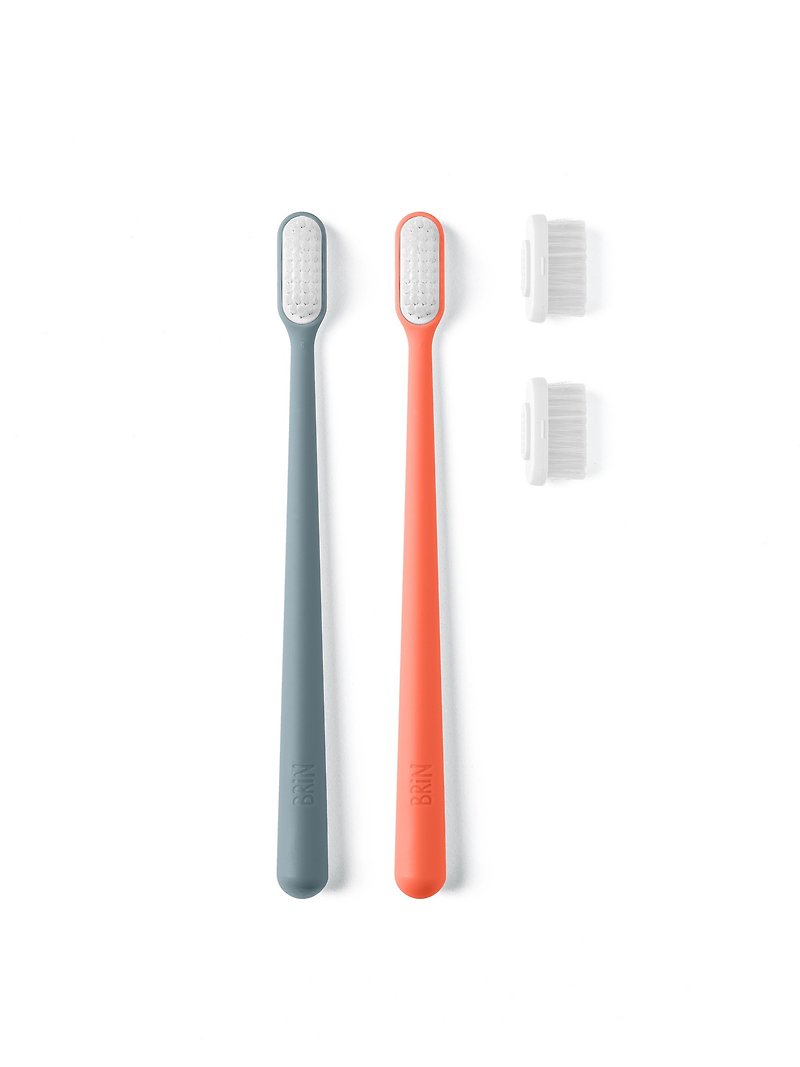 BRiN SeaDifferently 两支装 环保可更换刷头牙刷 - 其他 - 塑料 多色