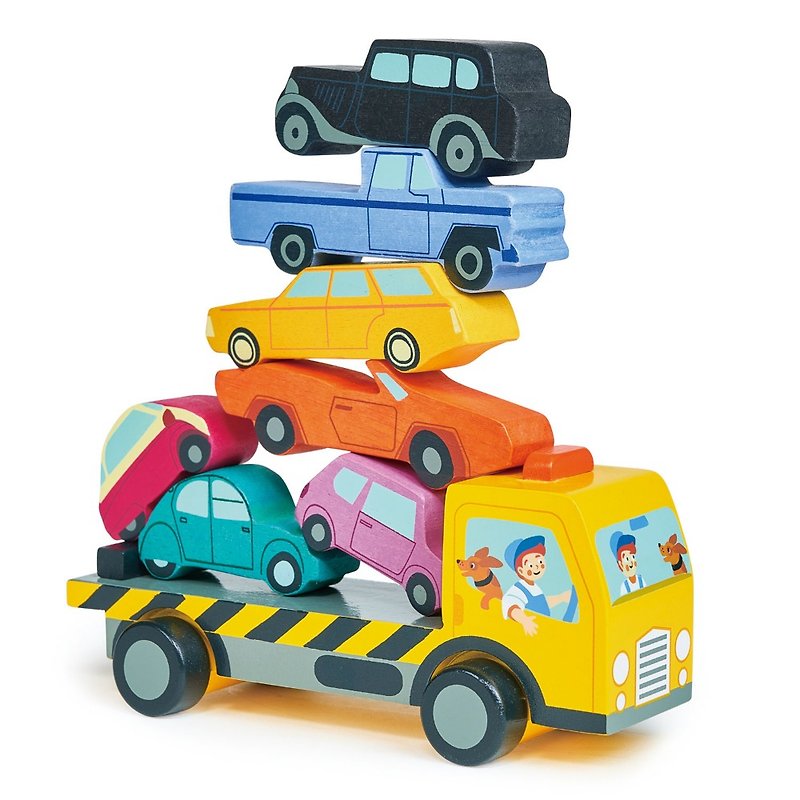 汽车运输叠叠乐 - 玩具/玩偶 - 木头 