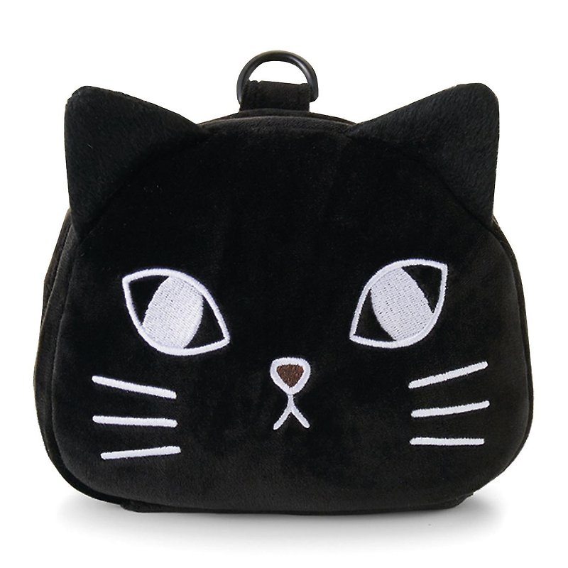 【猫部】傲娇猫折叠便携背包系列 - 黑猫 - 后背包/双肩包 - 聚酯纤维 黑色