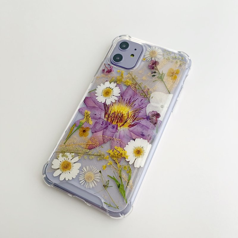 涟漪 干燥花手机壳 睡莲季节限定 IPhone - 手机壳/手机套 - 植物．花 紫色