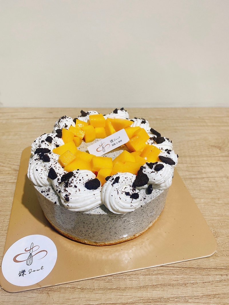 黑芝麻芒果慕斯蛋糕 芒果 生日蛋糕 铄甜点 芒果蛋糕 蛋糕 甜点 - 蛋糕/甜点 - 新鲜食材 