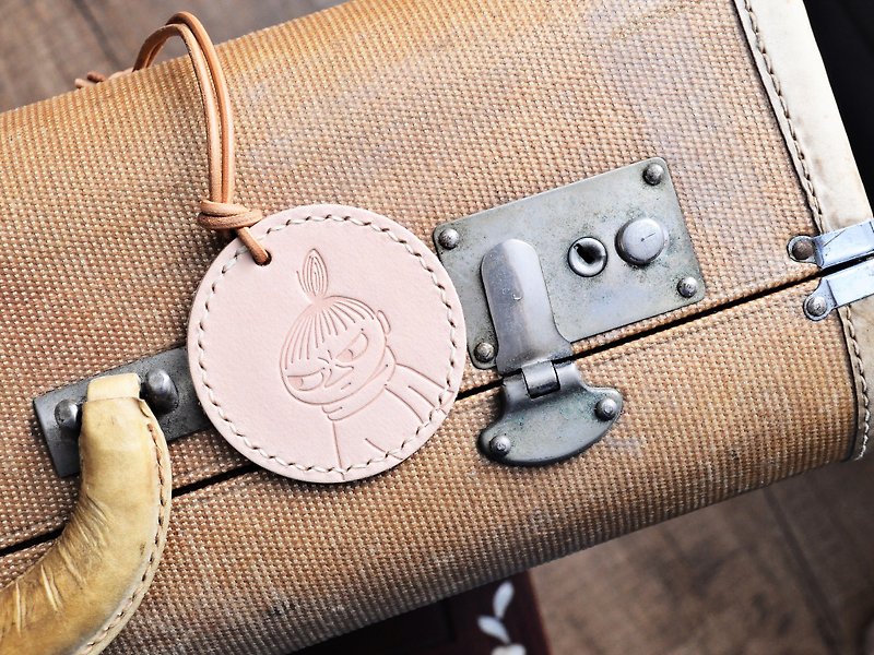 MOOMIN x 港产皮革 阿美 行李牌 匙圈 本色 材料包 正式授权  - 皮件 - 真皮 卡其色