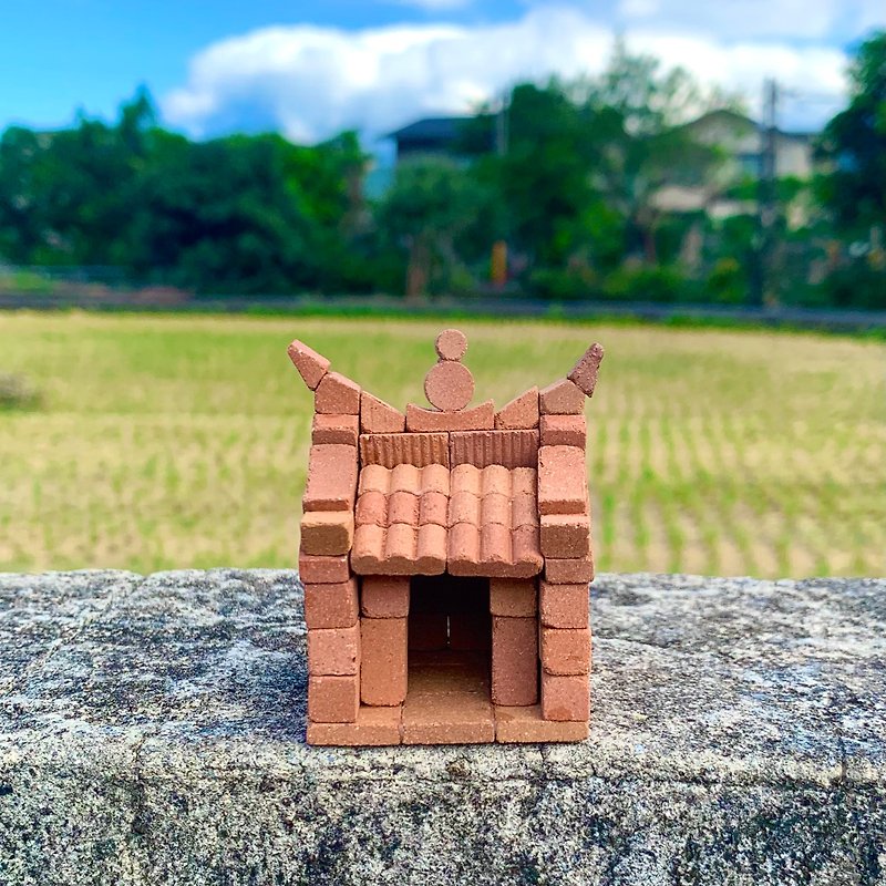 【DIY材料组合包】小土地公庙/小砖块模型/迷你红砖/台湾传统筑 - 其他 - 其他材质 