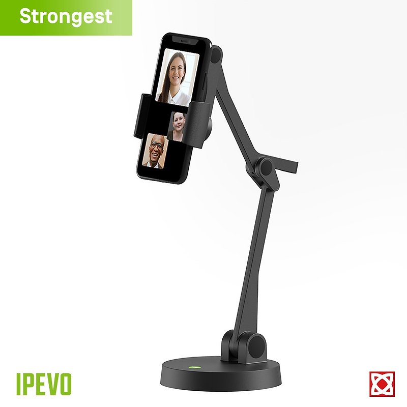 IPEVO Uplift 视频专用手机架 - 手机座/防尘塞 - 塑料 黑色