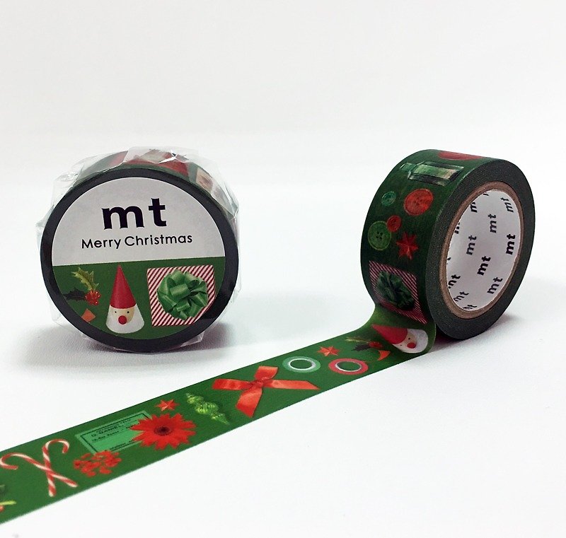 mt 和纸胶带 Christmas【圣诞红配绿 (MTCMAS71)】生产完了 - 纸胶带 - 纸 多色
