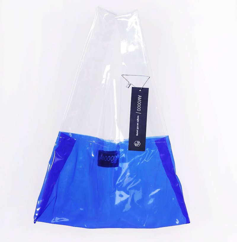 AM0000 ||| ice cream bag 冰淇淋透明包 限定透视蓝 - 手提包/手提袋 - 塑料 蓝色