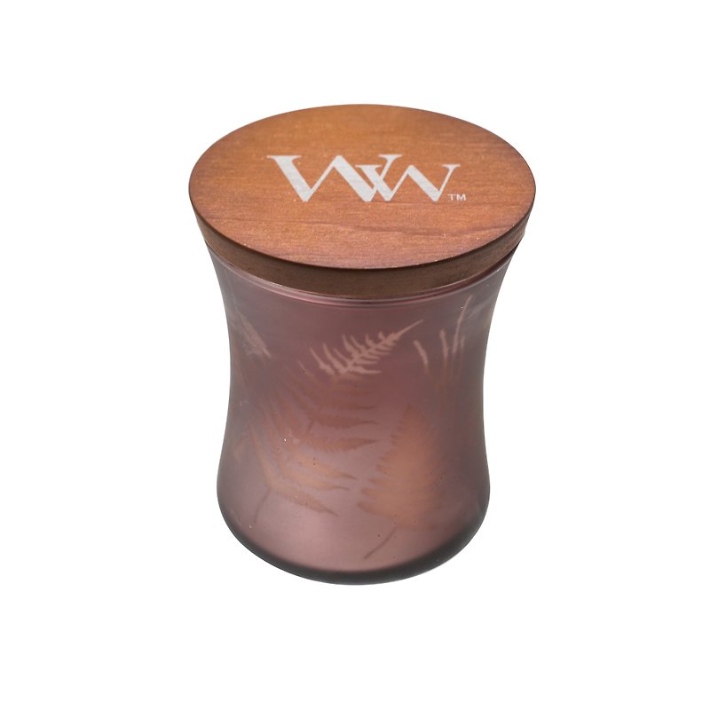 【VIVAWANG】WW10oz曲线香氛杯蜡-红铜银叶 - 蜡烛/烛台 - 蜡 