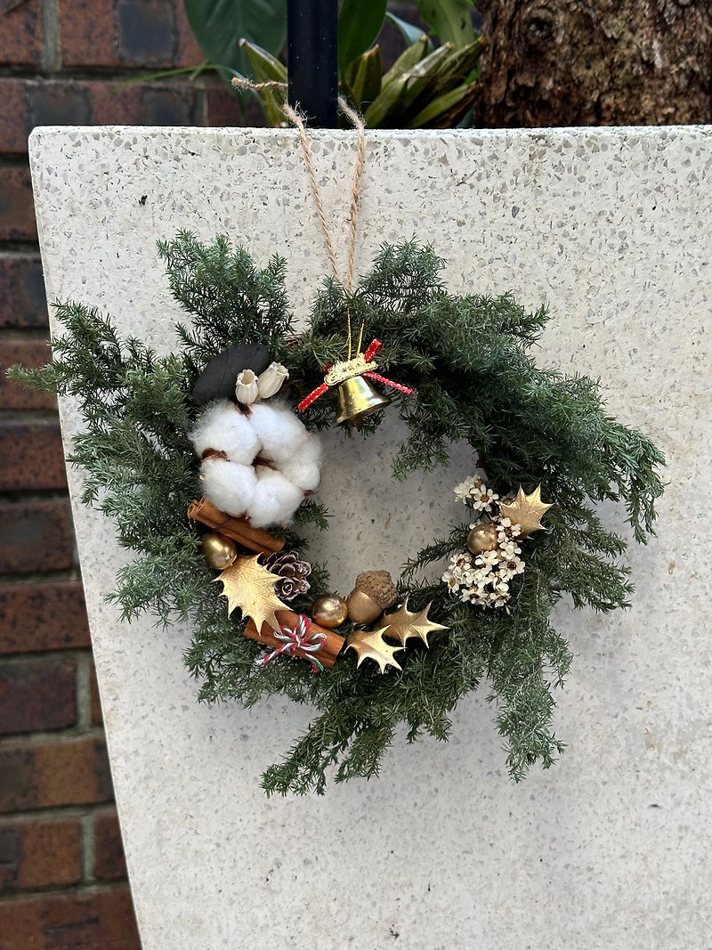 永生圣诞花圈 手作材料包 赠教学影片(圣诞 交换礼物 xmas - 植栽 - 植物．花 绿色