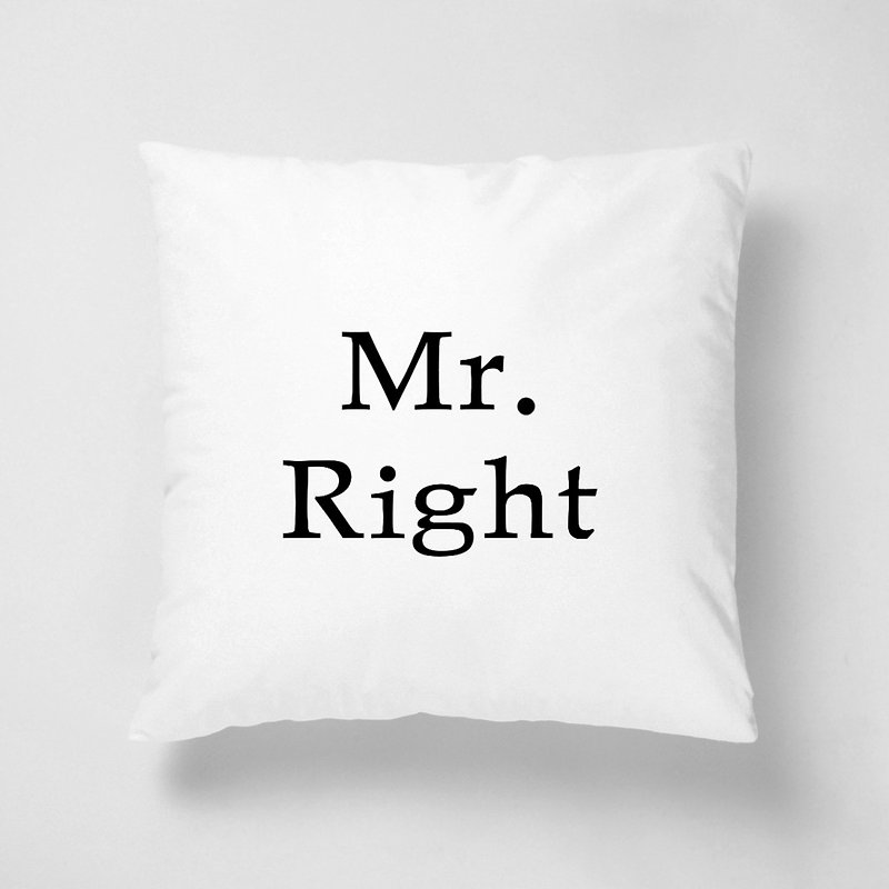 Mr.Right 与 Mrs.Always Right  /  短绒抱枕  (颜色定制) - 枕头/抱枕 - 其他材质 多色