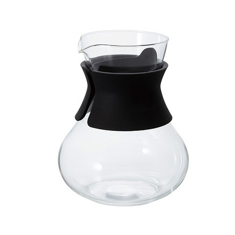 HARIO 黑色滤泡茶壶/TDC-50-B - 茶具/茶杯 - 玻璃 透明