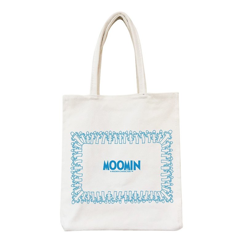Moomin噜噜米授权-野餐包【Moomin精灵】 - 手提包/手提袋 - 棉．麻 蓝色