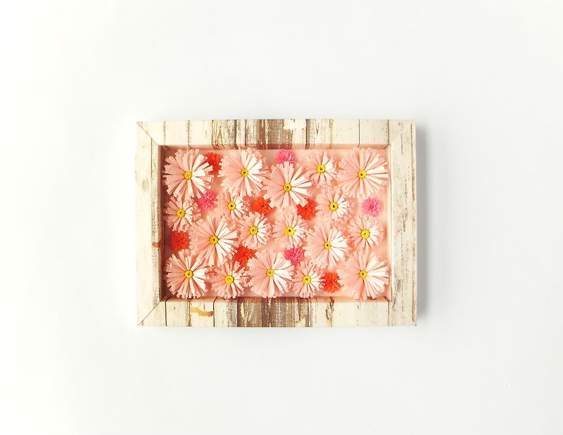 手作卷纸装饰相框-纯洁天真的幸福 雏菊摆饰 - 摆饰 - 纸 粉红色