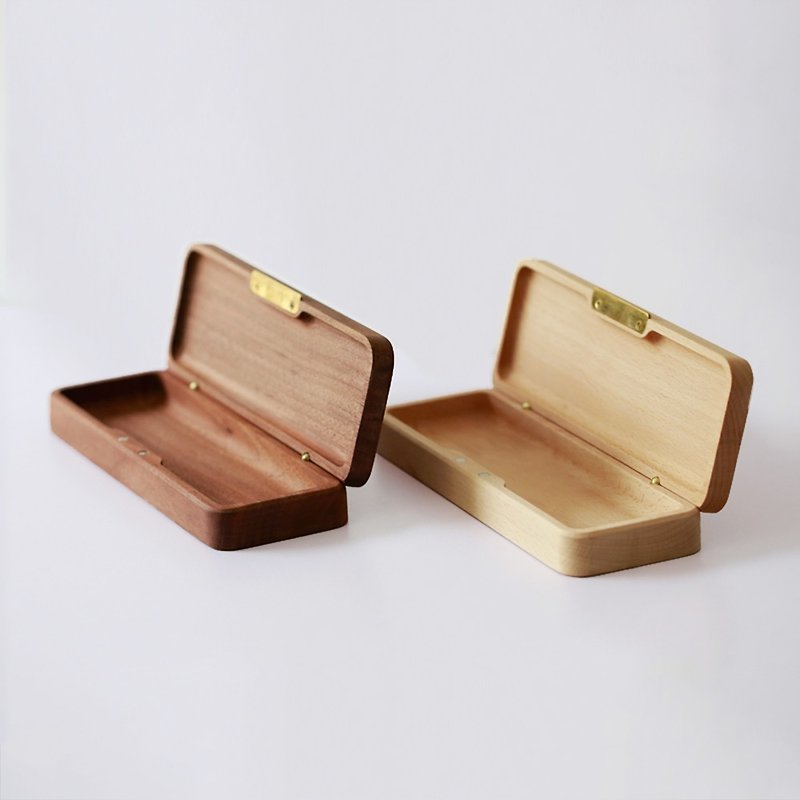 Goody Bag 木质笔盒双入组(可挑色/赠刻字) 居家办公小物  送礼包 - 铅笔盒/笔袋 - 木头 咖啡色
