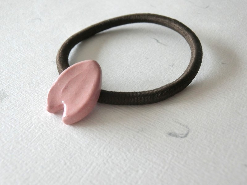石下 / 粉红 樱花 陶瓷 发绳 发圈 发饰 橡筋 - 发饰 - 瓷 粉红色