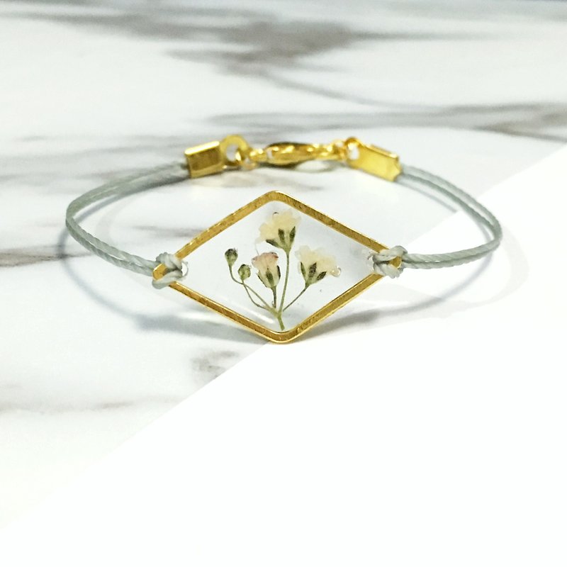 ultra thin framed bracelet 押花手链 - 手链/手环 - 其他金属 金色
