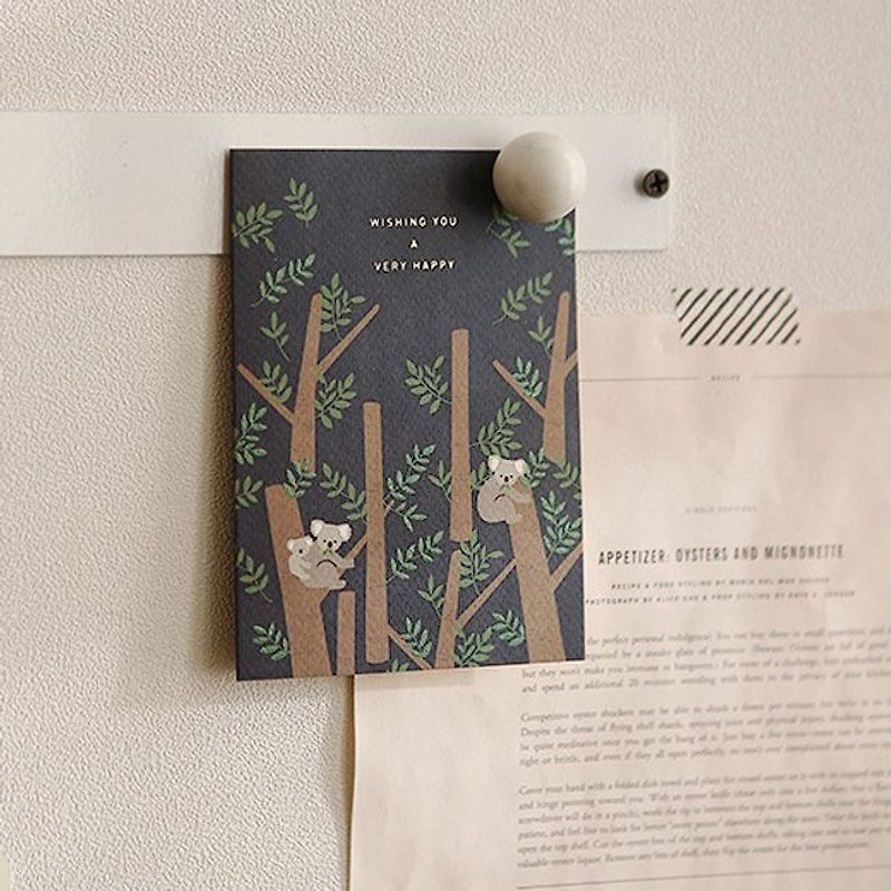 森林物语卡片信封组-16无尾熊,E2D46459 - 卡片/明信片 - 纸 绿色