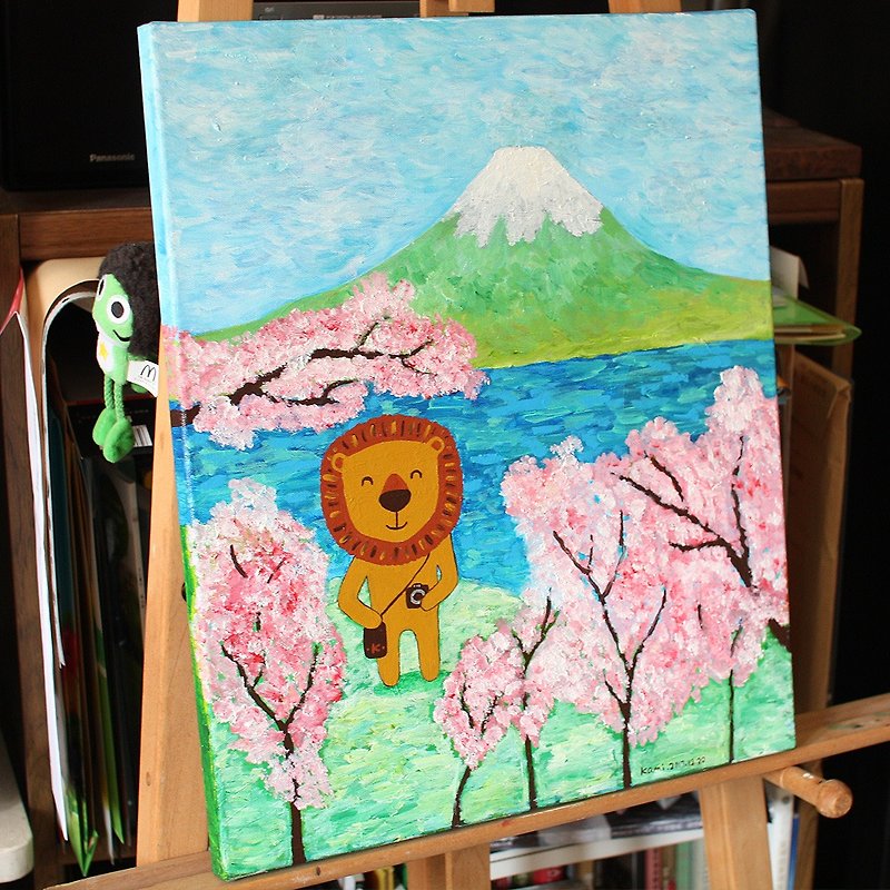 原画  ∣  富土山下的樱花 - 画框/相框 - 其他材质 多色