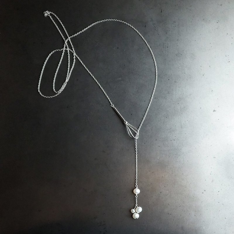 Whisk Necklace - 项链 - 纯银 银色