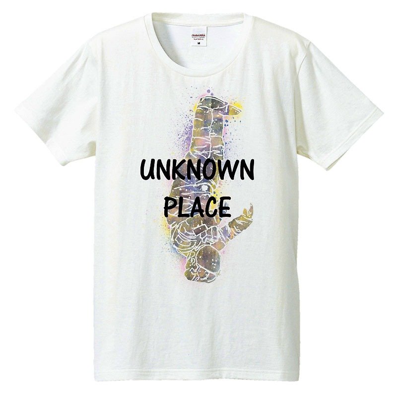 Tシャツ / Unknown place - 男装上衣/T 恤 - 棉．麻 白色