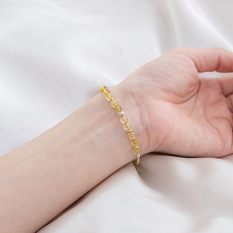 维纳斯之发·金黄发丝水晶手链-E40028 - 手链/手环 - 水晶 
