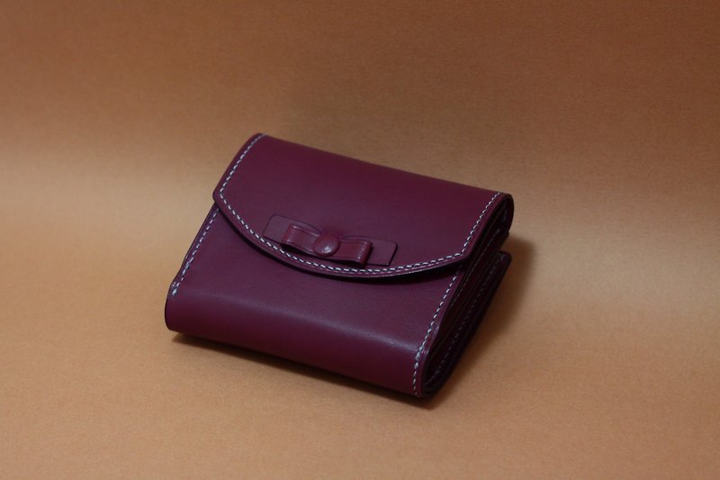 蝴蝶结双折式皮夹ChiaoChiao Folding Wallet - 皮夹/钱包 - 真皮 