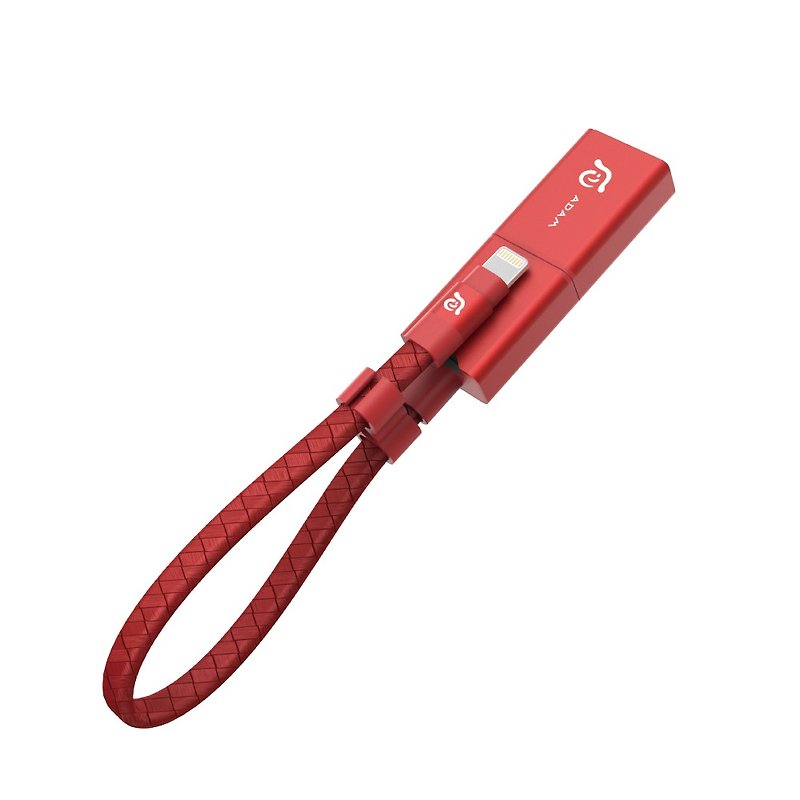 iKlips Wizard (含64GB卡) 苹果iOS USB3.1 4K microSD读卡机 红 - U盘 - 其他金属 红色