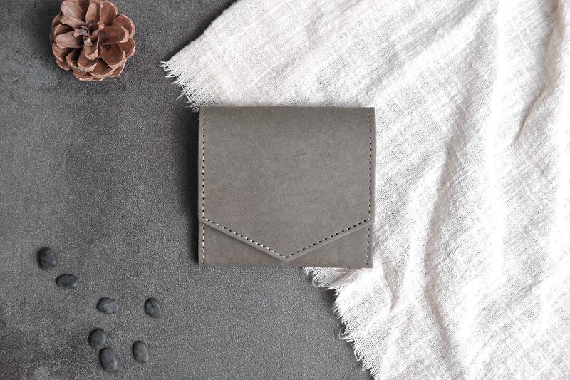 【纸造可能】 minimal 素色系列 纸造散银包 - 零钱包 - 纸 咖啡色