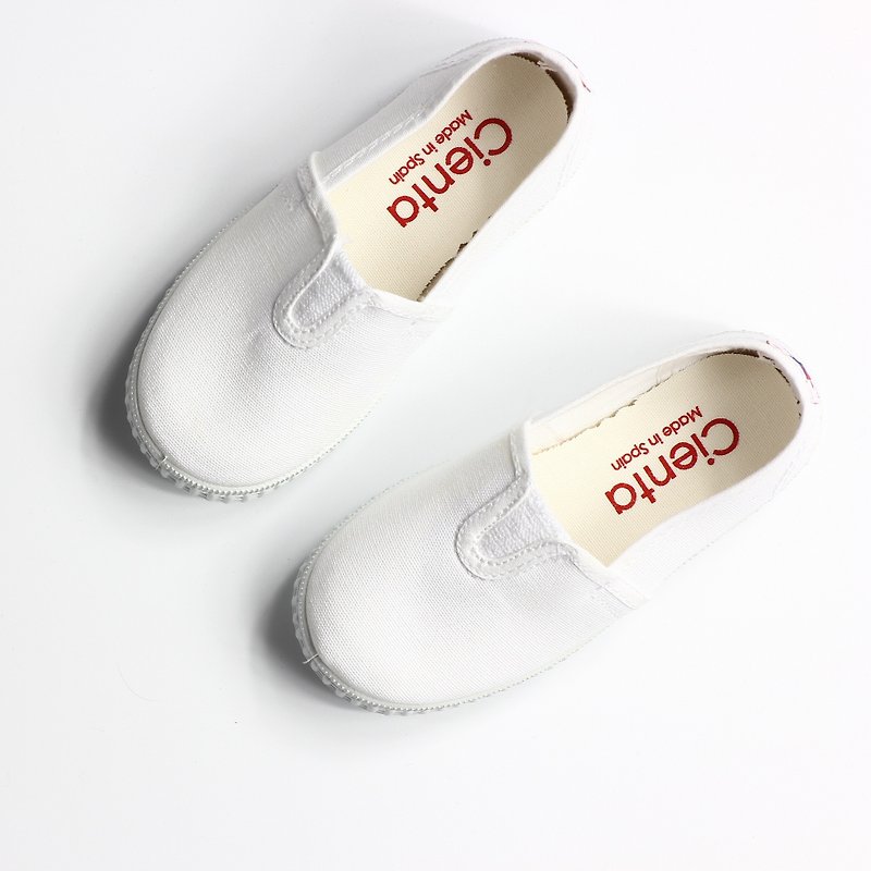 西班牙国民帆布鞋 CIENTA 54000 05白色 幼童、小童尺寸 - 童装鞋 - 棉．麻 白色