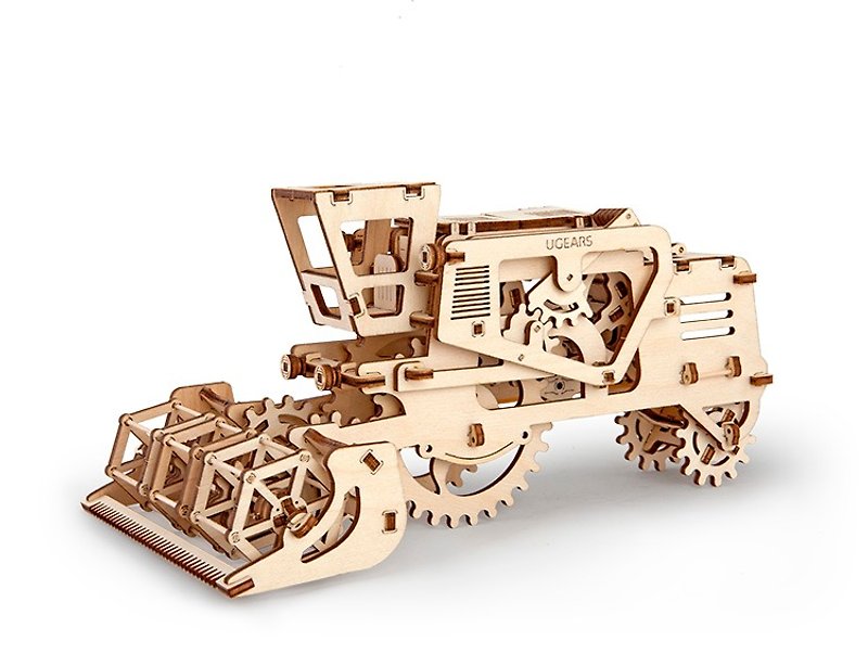 /Ugears/ 乌克兰木制模型 联合收割机 Combine - 数码小物 - 木头 卡其色