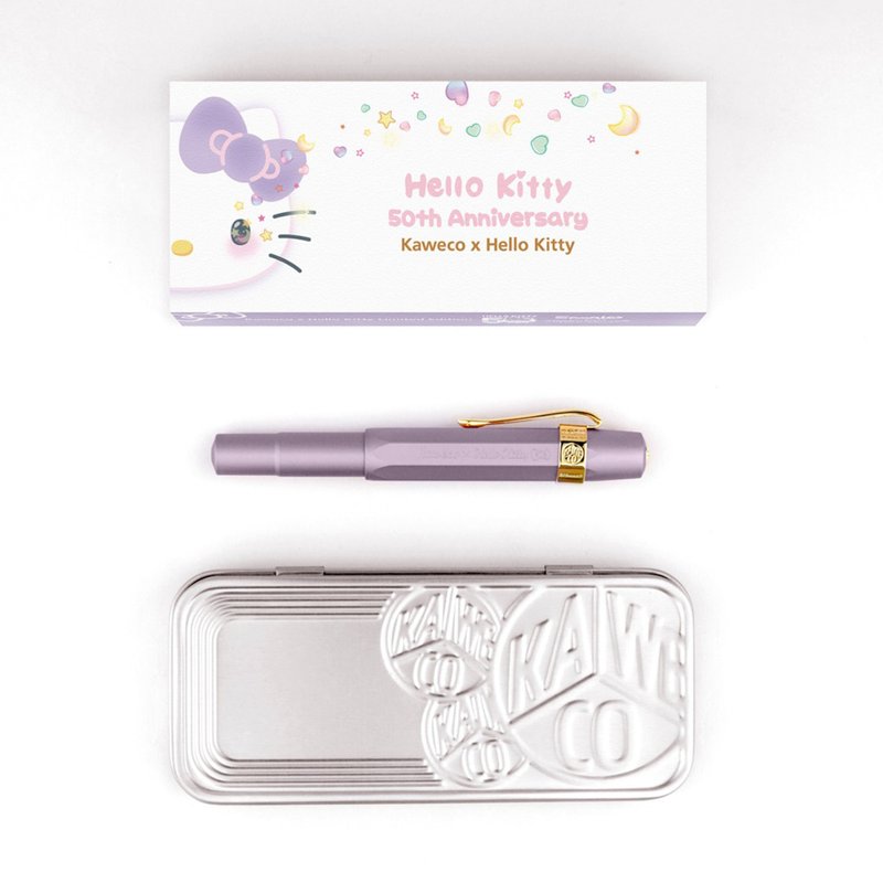 德国 KAWECO x Hello Kitty AL Sport 钢笔50周年限定版紫色 金尖 - 钢笔 - 铝合金 紫色