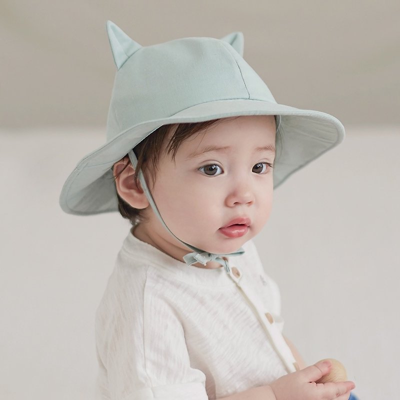 Happy Prince Korben 婴童纯棉麻遮阳帽 韩国制 - 婴儿帽/发带 - 棉．麻 绿色