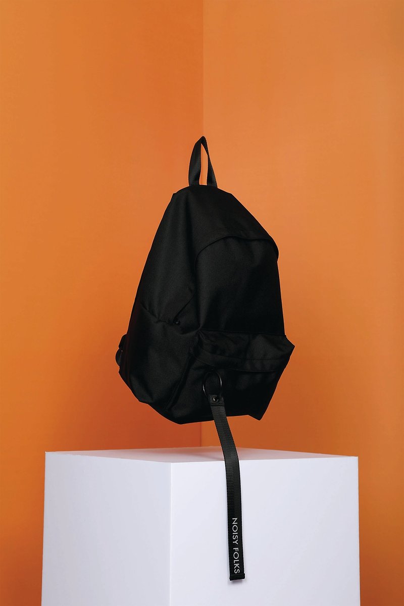Noisy Folks SMT-22 backpack 黑色 - 后背包/双肩包 - 棉．麻 黑色