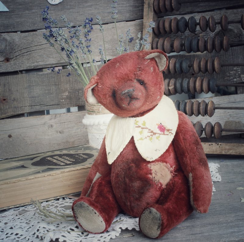 Vintage teddy bears, classic teddy bear, art doll bear ooak - 玩偶/公仔 - 其他材质 