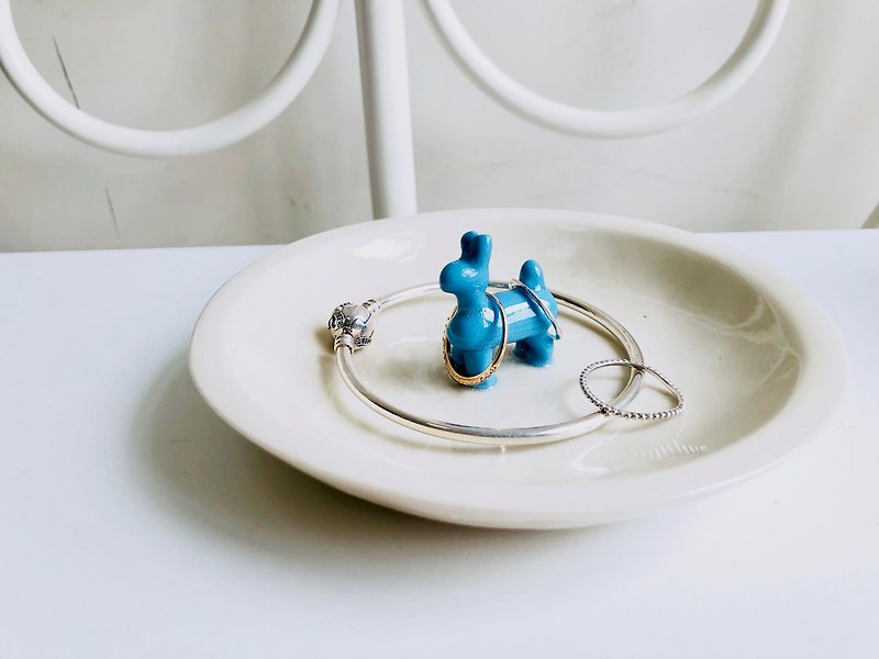 气球小狗陶瓷饰物碟 - 浅碟/小碟子 - 瓷 蓝色